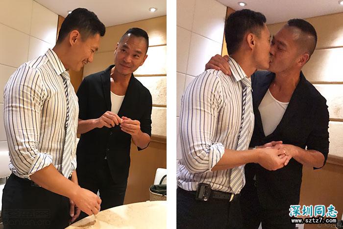 香港时装设计师邓达智与同性伴侣订婚