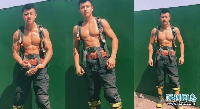 挖到一名超帅的消防员帅哥，他这身材太有安全感了